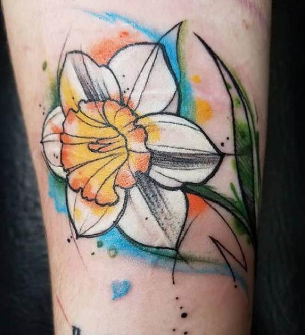 60 Daffodil Tattoo designs with Meanings