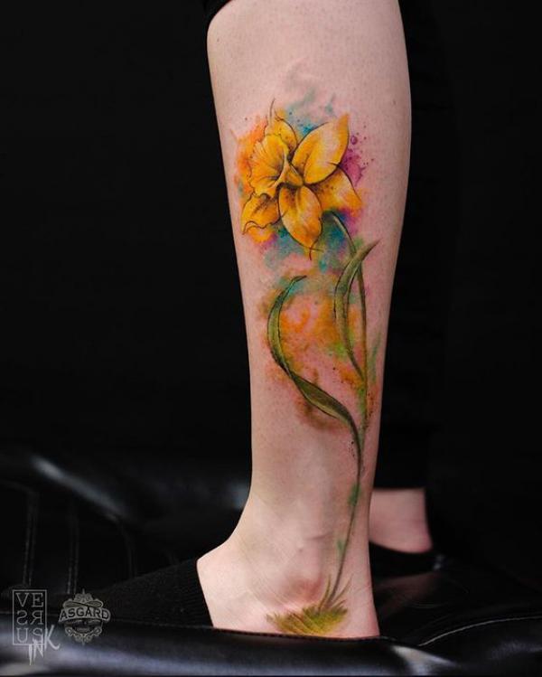 60 Daffodil Tattoo designs with Meanings