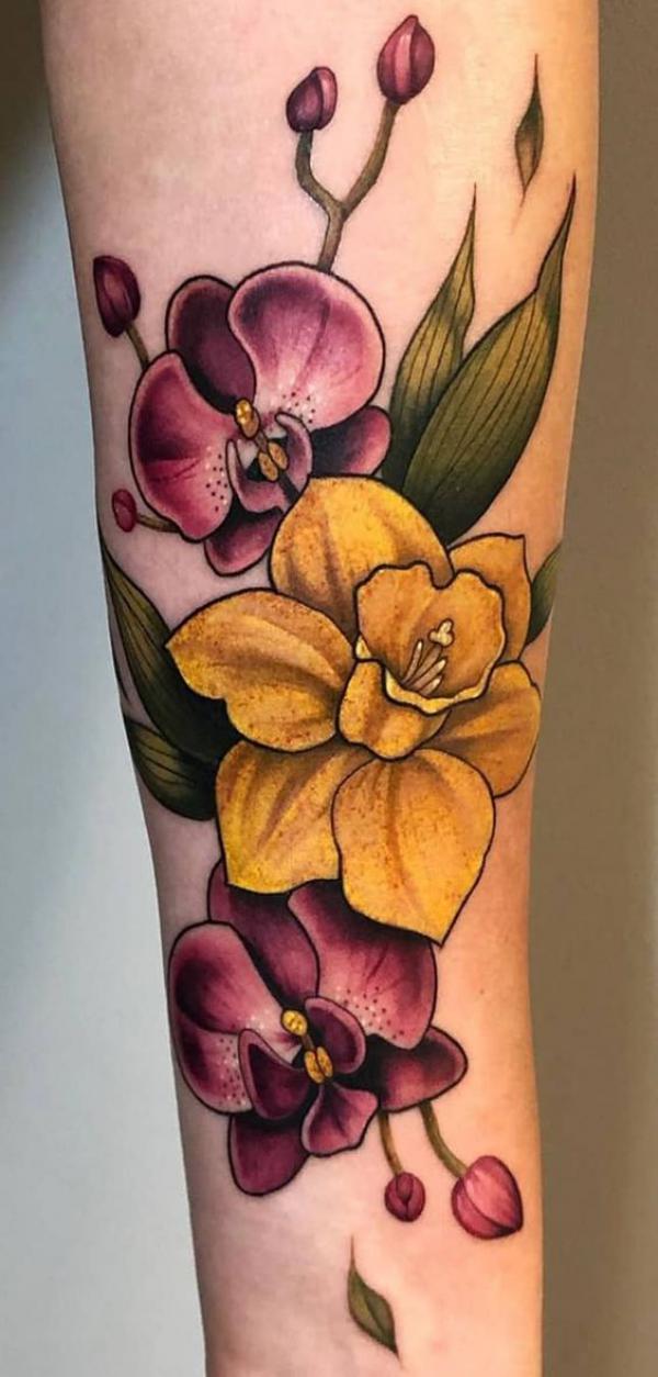 60 Daffodil Tattoo designs with Meanings