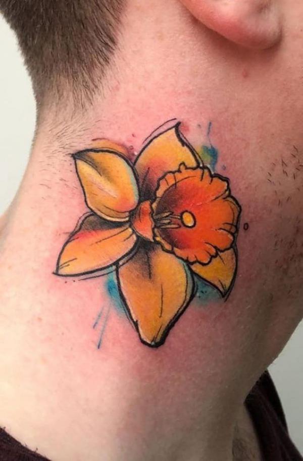 60 Daffodil Tattoo designs with Meanings