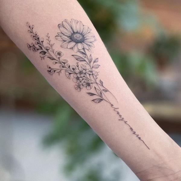 120 Daisy Tattoo Designs with Meanings