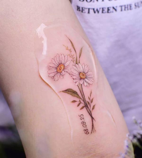 120 Daisy Tattoo Designs with Meanings