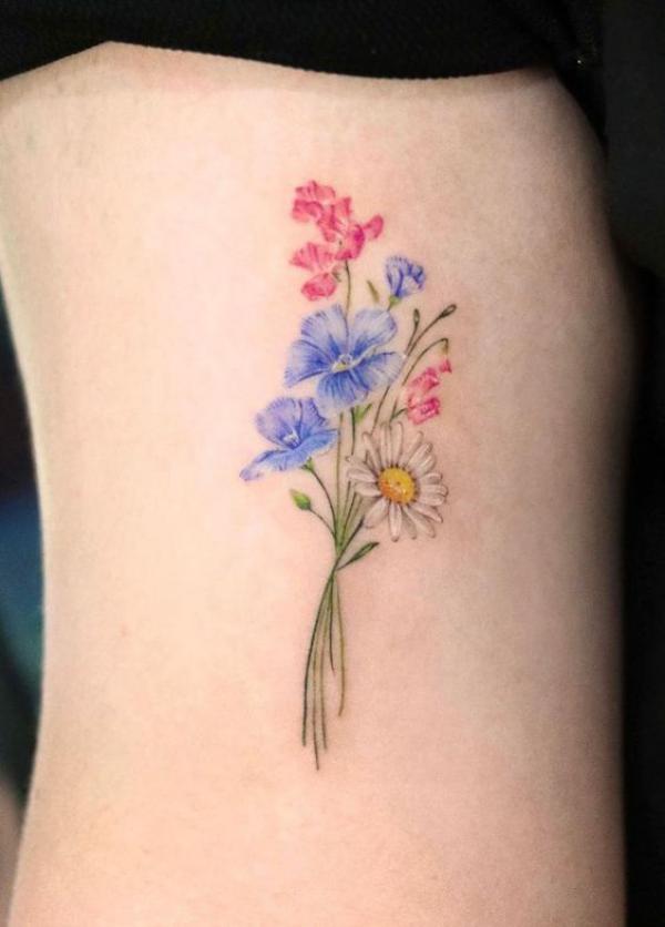 120 Daisy Tattoo Designs with Meanings