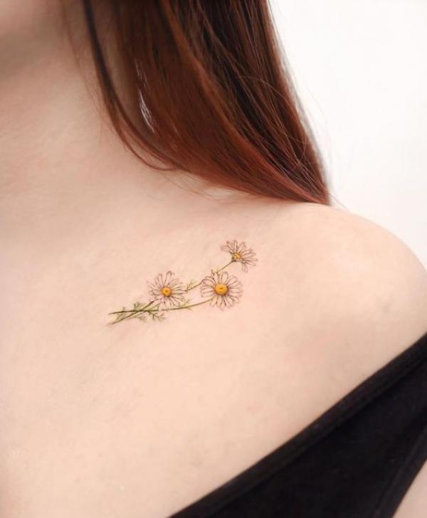 120 Daisy Tattoo Designs with Meanings