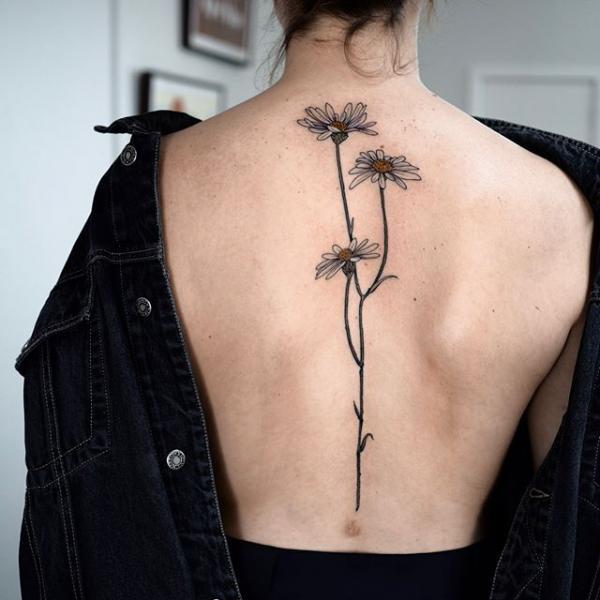 120 Daisy Tattoo Designs with Meanings
