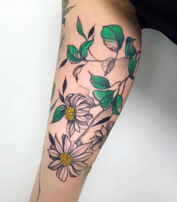 120 Daisy Tattoo Designs with Meanings