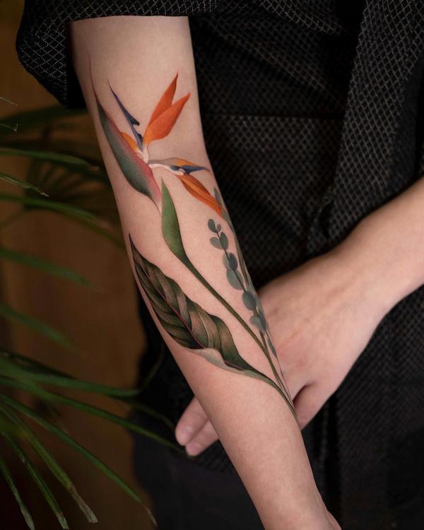 Bird of Paradise Tattoo: Embodying Exotic Beauty and Freedom