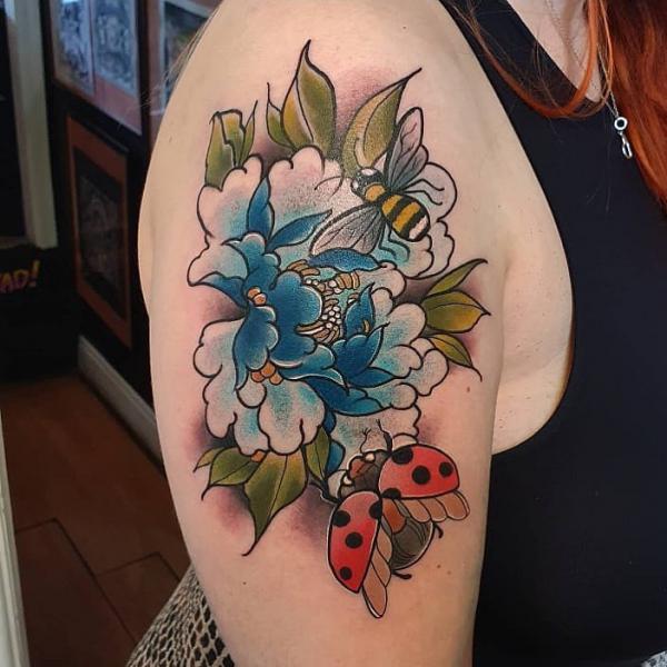 60+ ladybug tattoo Designs with Meanings