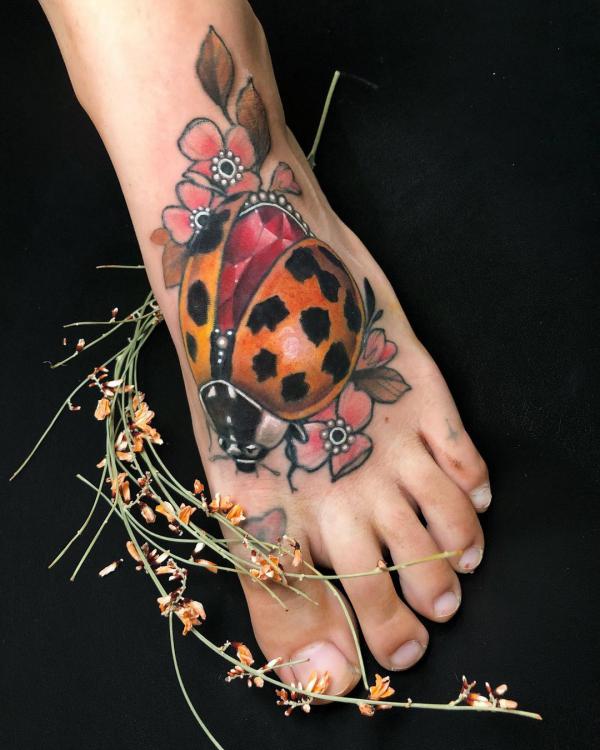60+ ladybug tattoo Designs with Meanings