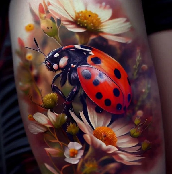 60+ ladybug tattoo Designs with Meanings
