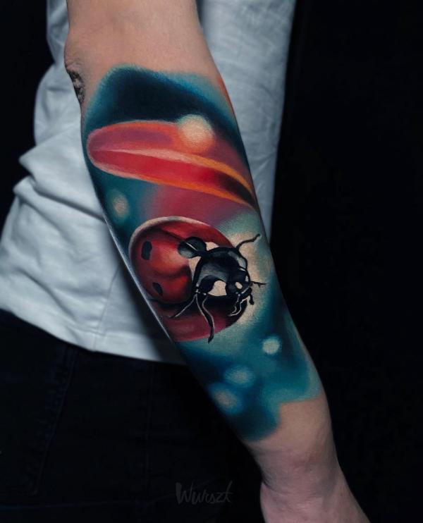 60+ ladybug tattoo Designs with Meanings
