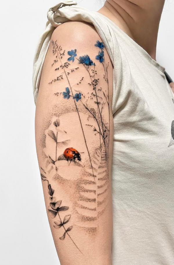 60+ ladybug tattoo Designs with Meanings