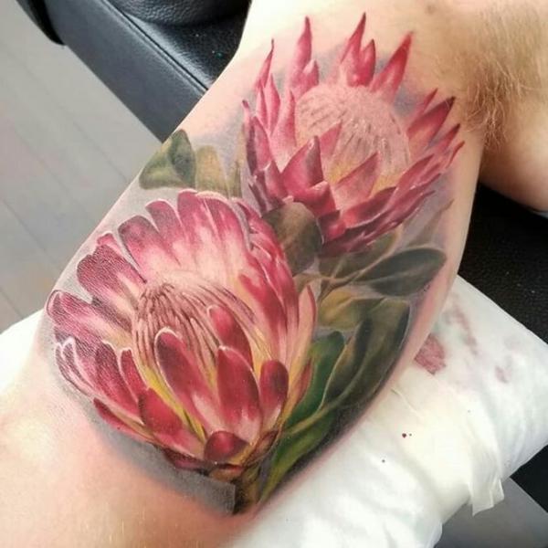 30 Beautiful Protea Tattoo Designs with Meaning