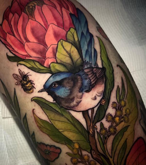 30 Beautiful Protea Tattoo Designs with Meaning
