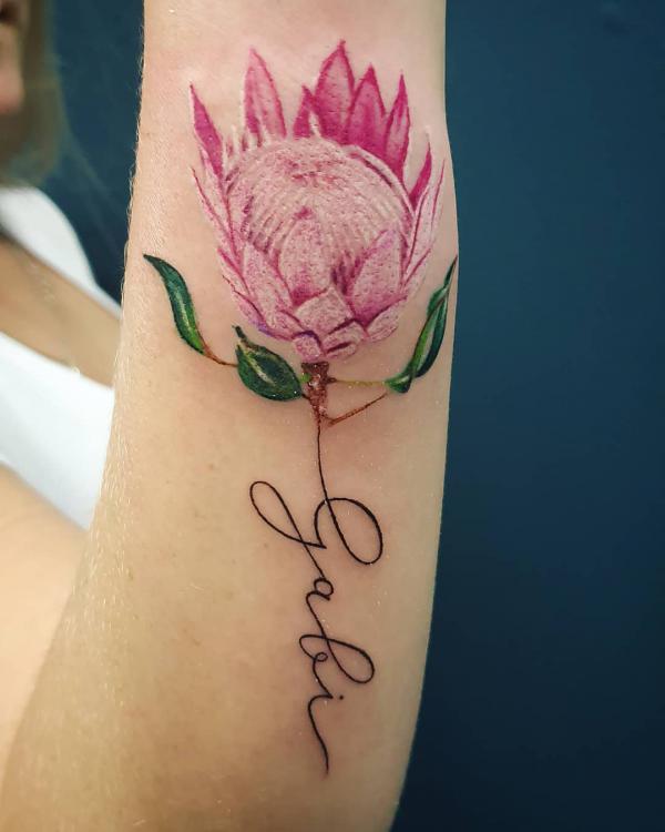 30 Beautiful Protea Tattoo Designs with Meaning