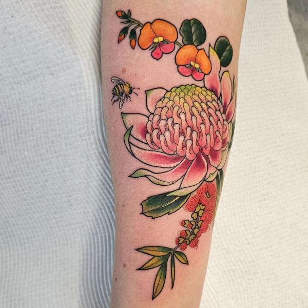 30 Beautiful Protea Tattoo Designs with Meaning