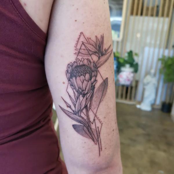 30 Beautiful Protea Tattoo Designs with Meaning