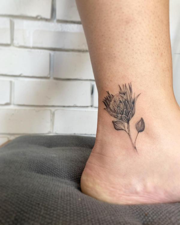 30 Beautiful Protea Tattoo Designs with Meaning