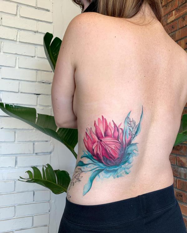 30 Beautiful Protea Tattoo Designs with Meaning