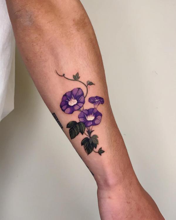 20 Morning Glory Tattoo Designs with Meaning