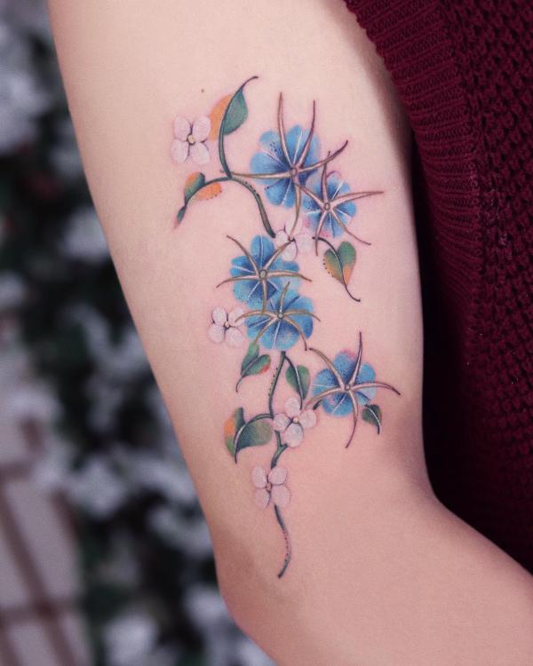 20 Morning Glory Tattoo Designs with Meaning