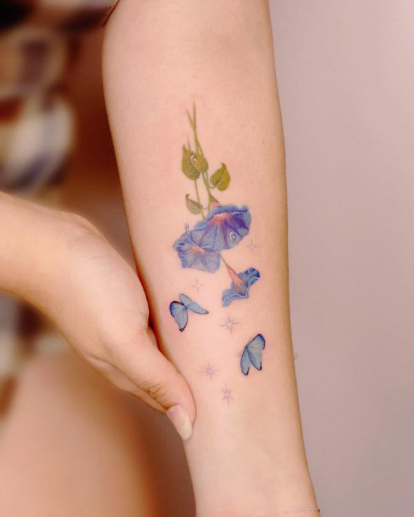 20 Morning Glory Tattoo Designs with Meaning