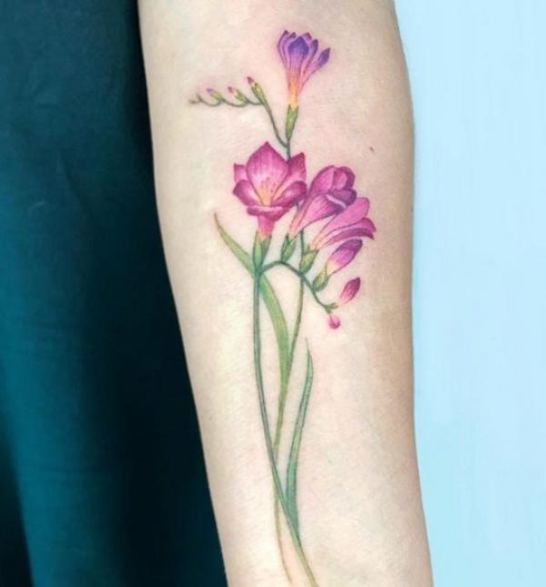 Freesia Tattoo: Unfolding the Meaning and Designs