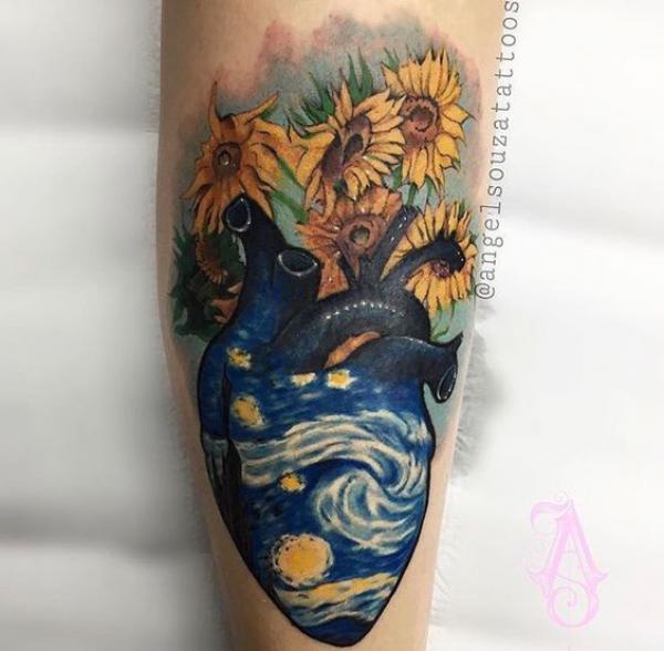 40 Glittering Starry Night Tattoo Designs