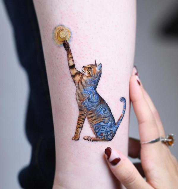 40 Glittering Starry Night Tattoo Designs
