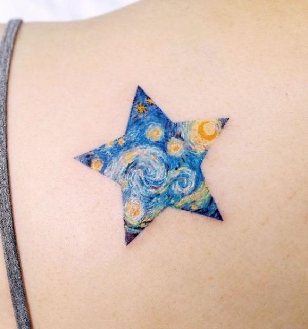 40 Glittering Starry Night Tattoo Designs