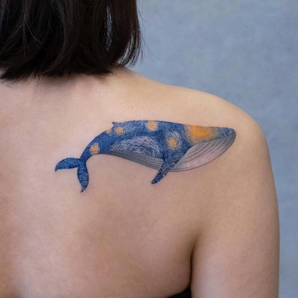40 Glittering Starry Night Tattoo Designs