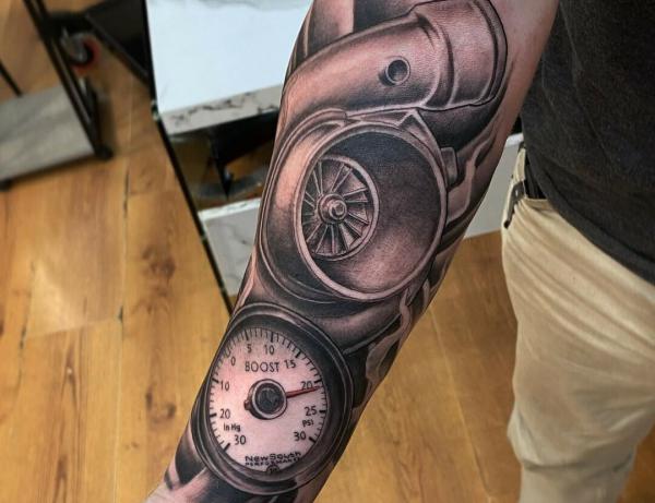 40 Mechanical Tattoos: The Fusion of Art and Technology