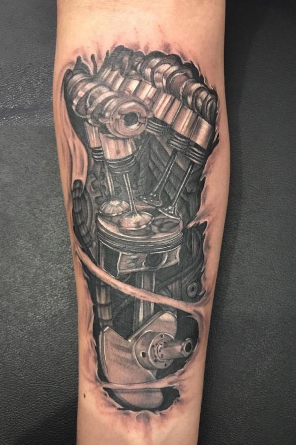 40 Mechanical Tattoos: The Fusion of Art and Technology