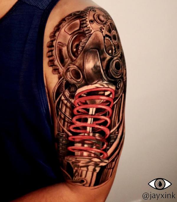 40 Mechanical Tattoos: The Fusion of Art and Technology
