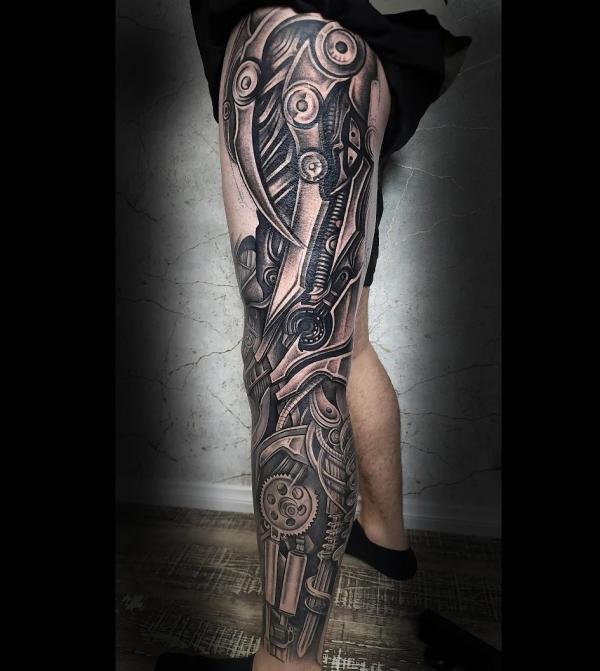 40 Mechanical Tattoos: The Fusion of Art and Technology