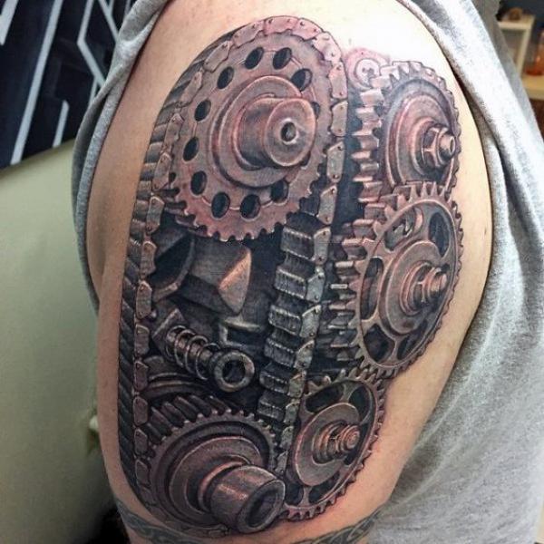 40 Mechanical Tattoos: The Fusion of Art and Technology