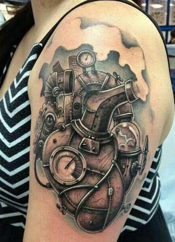40 Mechanical Tattoos: The Fusion of Art and Technology