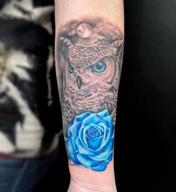50 Blue Rose Tattoo Designs with Meaning