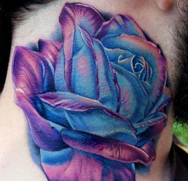50 Blue Rose Tattoo Designs with Meaning