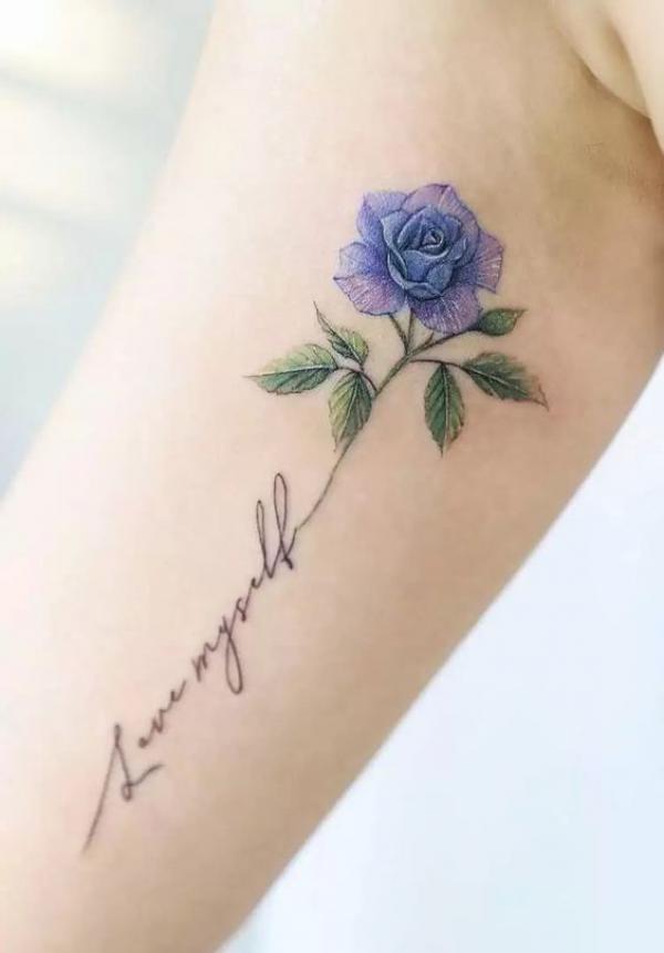 50 Blue Rose Tattoo Designs with Meaning