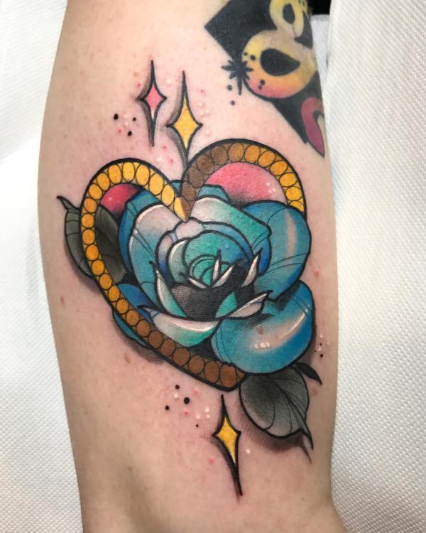 50 Blue Rose Tattoo Designs with Meaning