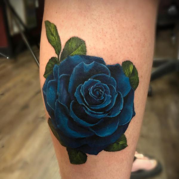 50 Blue Rose Tattoo Designs with Meaning