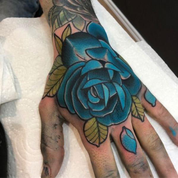 50 Blue Rose Tattoo Designs with Meaning