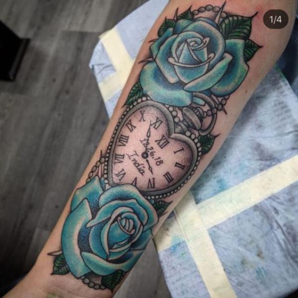 50 Blue Rose Tattoo Designs with Meaning