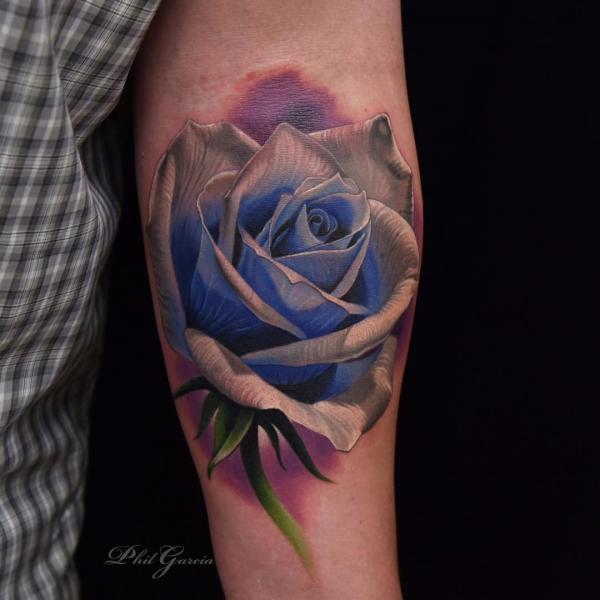 50 Blue Rose Tattoo Designs with Meaning