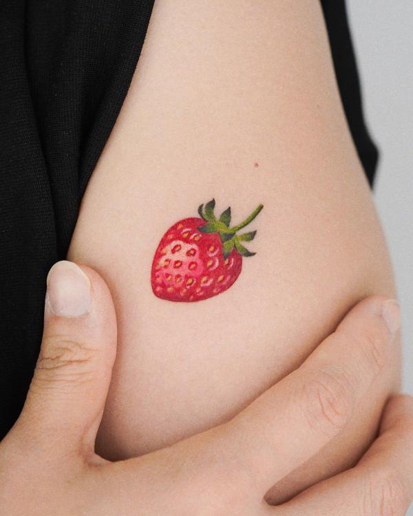 Strawberry Tattoo: Artistic Blend of Beauty and Meaning