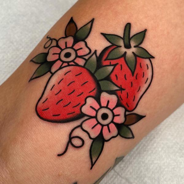 Strawberry Tattoo: Artistic Blend of Beauty and Meaning