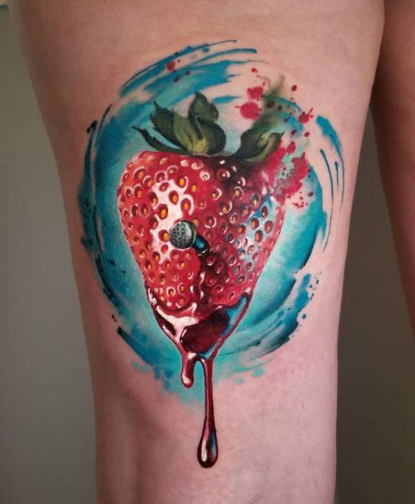 Strawberry Tattoo: Artistic Blend of Beauty and Meaning