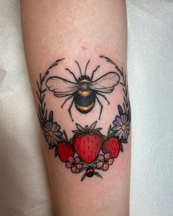 Strawberry Tattoo: Artistic Blend of Beauty and Meaning