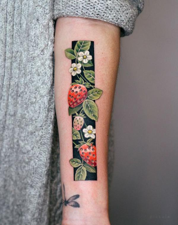 Strawberry Tattoo: Artistic Blend of Beauty and Meaning
